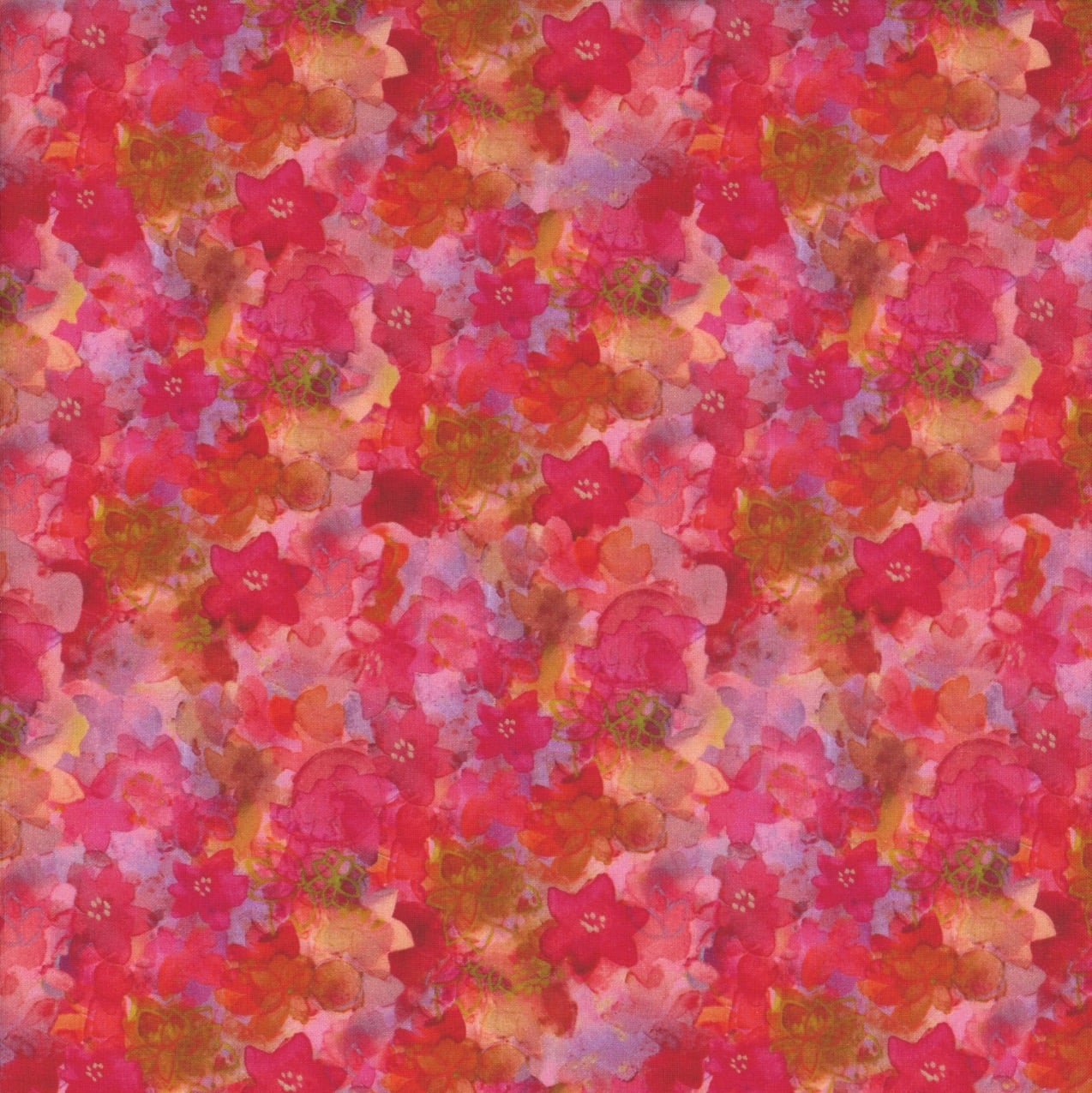 Clothworks Fabrics Lily Pond by Sue Zipkin Pink Floral - Hancock's